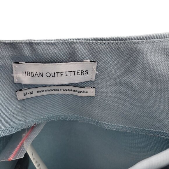 NWT Urban Outfitters Textured Blue Button Down Mini Skirt Size Medium - Picture 6 of 10